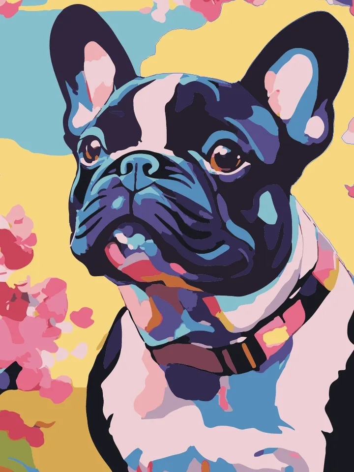 French bulldog dog print