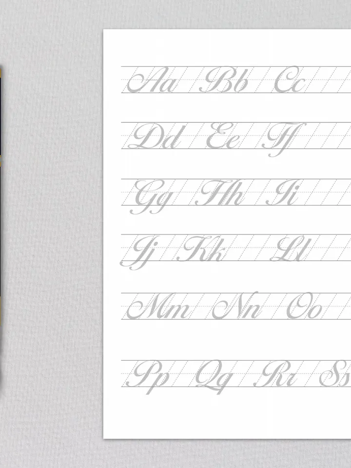 Calligraphy Worksheets, Calligraphy Practice Sheets,Modern Calligraphy