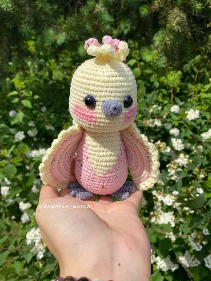 PDF Crochet Parrot Pattern, Amigurumi Bird, Crochet Bird Amigurumi Parrot Amigurumi animal Easy Pattern Keychain Pattern Small toy amigurumi