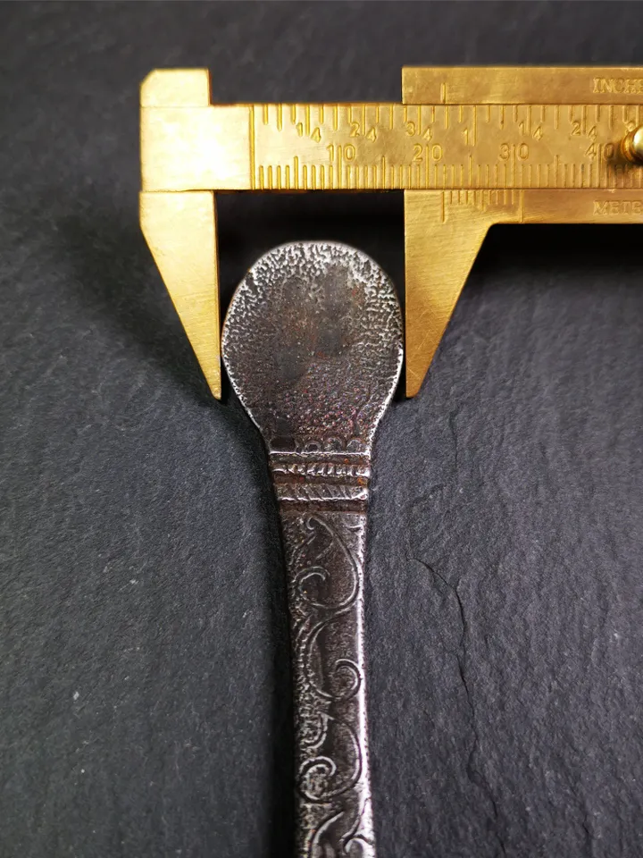 Gandhanra Handmad Tibetan Buddhist Tsog Offering Spoon,Serving Ritual Implement for Worship Ceremony,7.5" Length