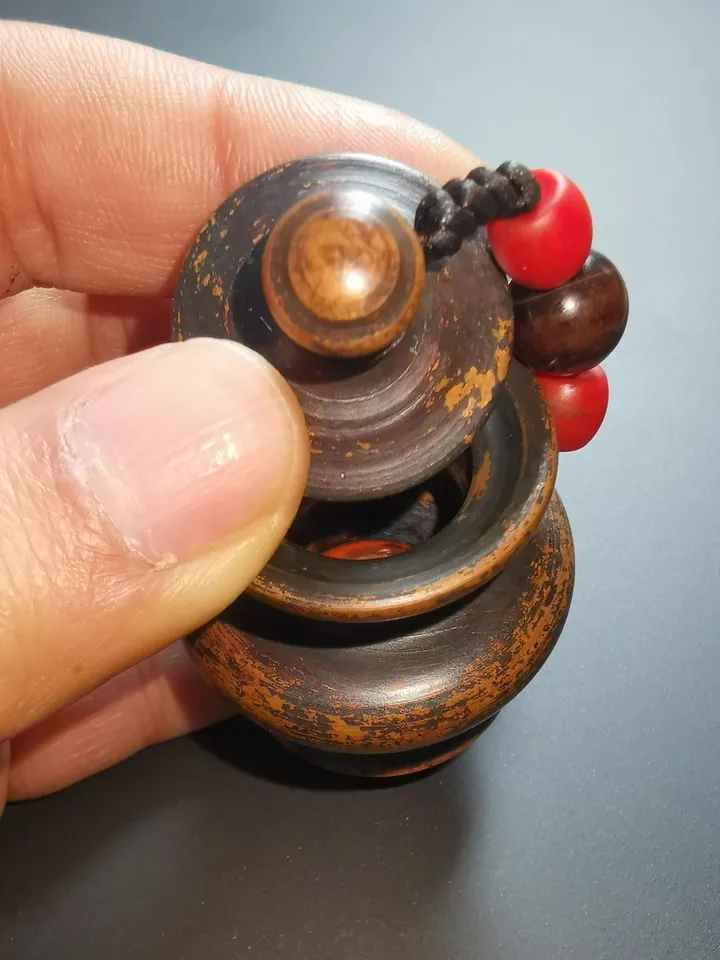 Gandhanra Vintage Mini Copper Jar with Lid,Handmade in Tibet, for Collectibels and Ornament