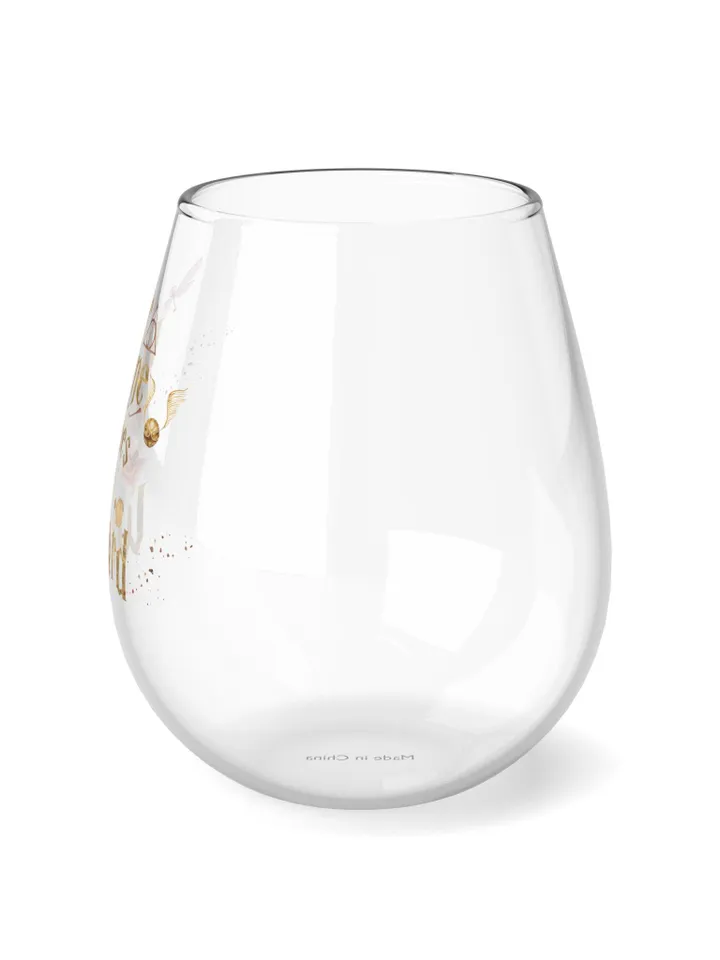 Stemless Wine Glass, wizarding world gift glass, the wine choses the wizard, Wizarding World inspired glass, Magical Gift, 11 75oz