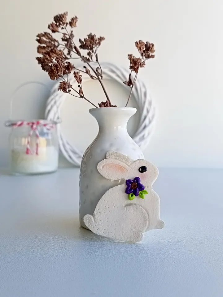 Bunny brooch/Little Bunny Brooch/Cute bunny birthday's gift/Children's brooch/Animal gift/Polymer clay bunny brooch/Brooch on the hat
