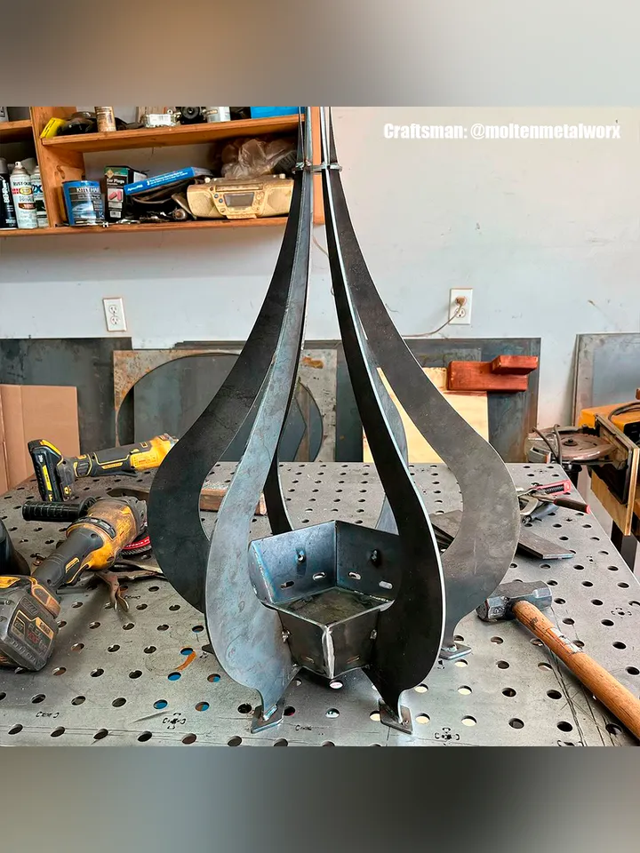 Welding Project Plans Drawings Fire Pit 6 (DXF, PDF)