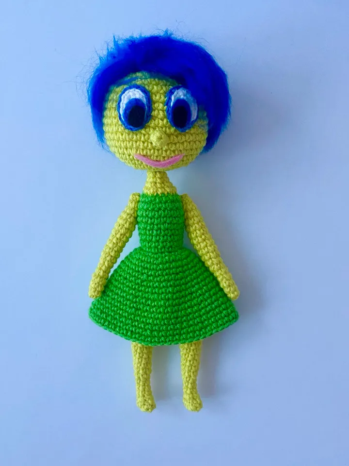 Joy from "Inside Out" amigurumi crochet pattern