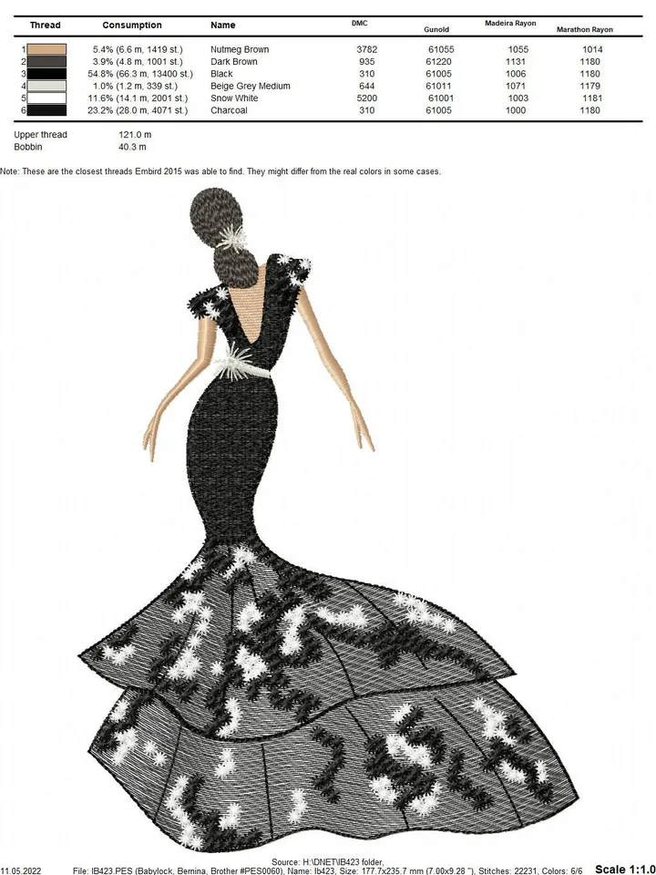 Digital Machine Embroidery Design fashion lady embroidery pattern digital embroidery patterns embroidery motif home and clothing decor