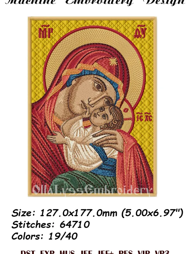 Sweet Kissing icon embroidery design