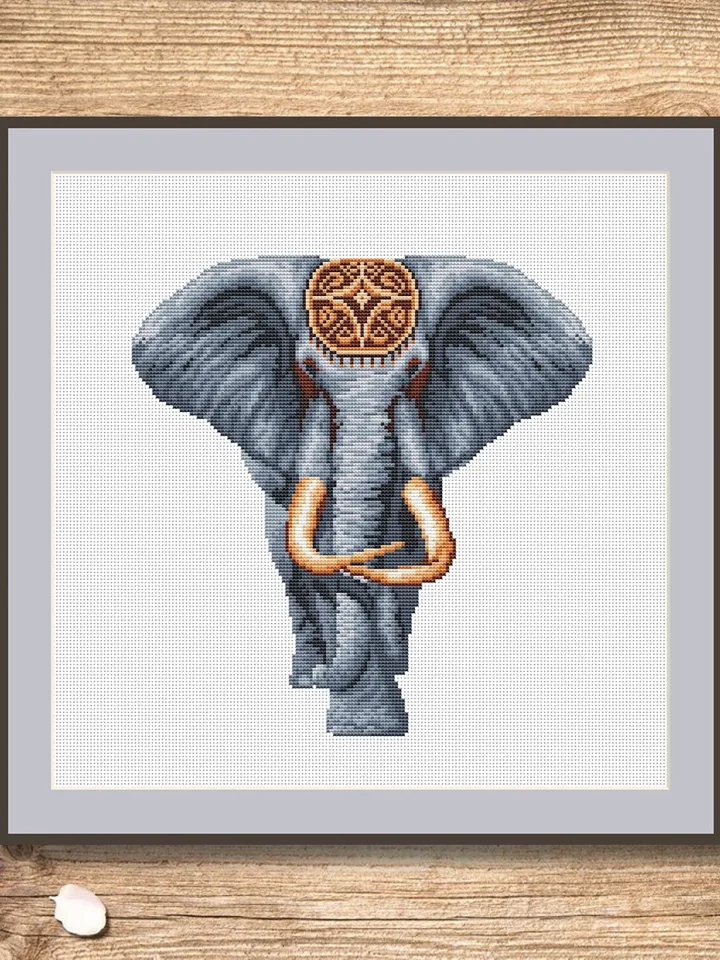 The Elephant Cross Stitch Pattern, Animal Cross Stitch, Embroidery Elephant, Savana Cross Stitch Pattern, Modern Cross Stitch #anm016