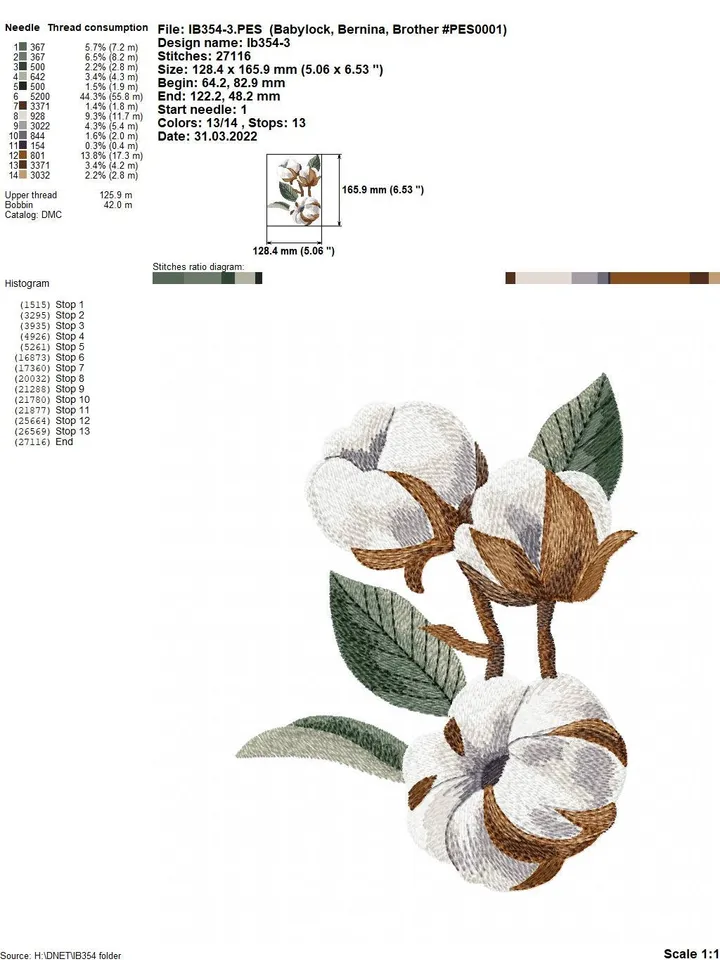 Cotton artistic set machine embroidery design digital embroidery pattern home and clothing décor embroidery motif Floral design flower
