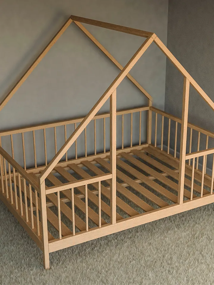 Montessori House Bed Plan, Full Size, PDF, DIY