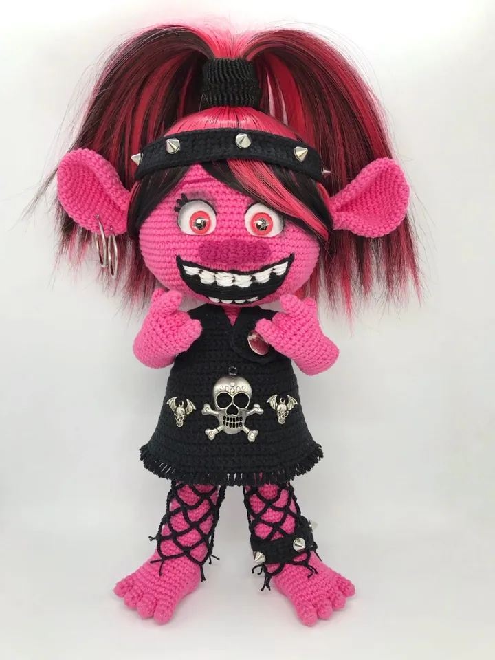 Digital Download - PDF. Crochet pattern Poppy-Troll. DIY amigurumi toy tutorial