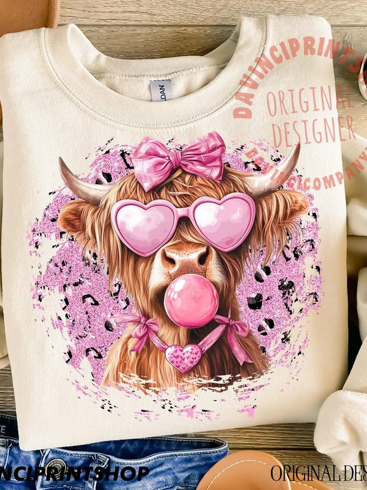 Valentines Highland Cow Png, Valentines Coquette, Valentines Png, Valentines Day Png Design, Love Png, Western Valentine, Pink Valentine png