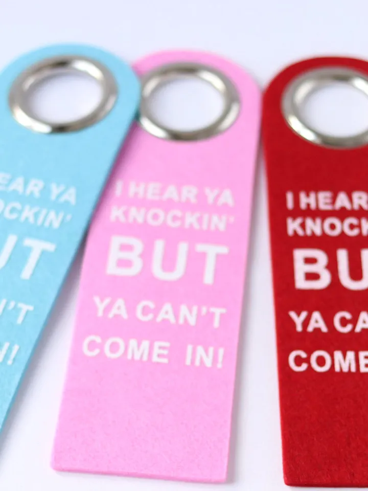Door Hanger, Do Not Disturb Sign for Room Door, Felt Door Hanging Sign Personalized
