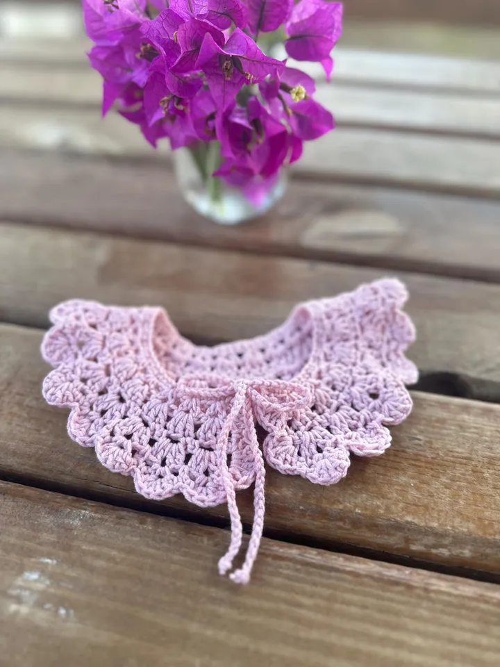 Easy Crochet Child Collar Pattern & Tutorial - PDF Download ENG