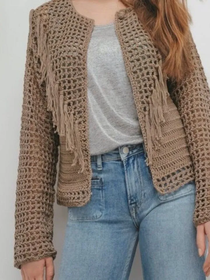 cardigan crochet  pattern , easy cardigan, cardigan mesh cardigan Women, jacket, Cotton , PDF