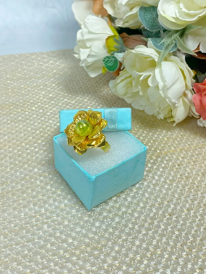 Zirconium ring. Handmade jewelry.