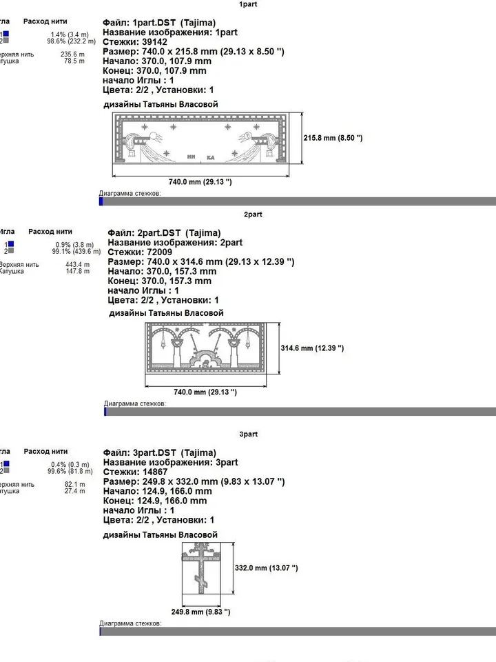 The Great Lent EMB is only a working design format.