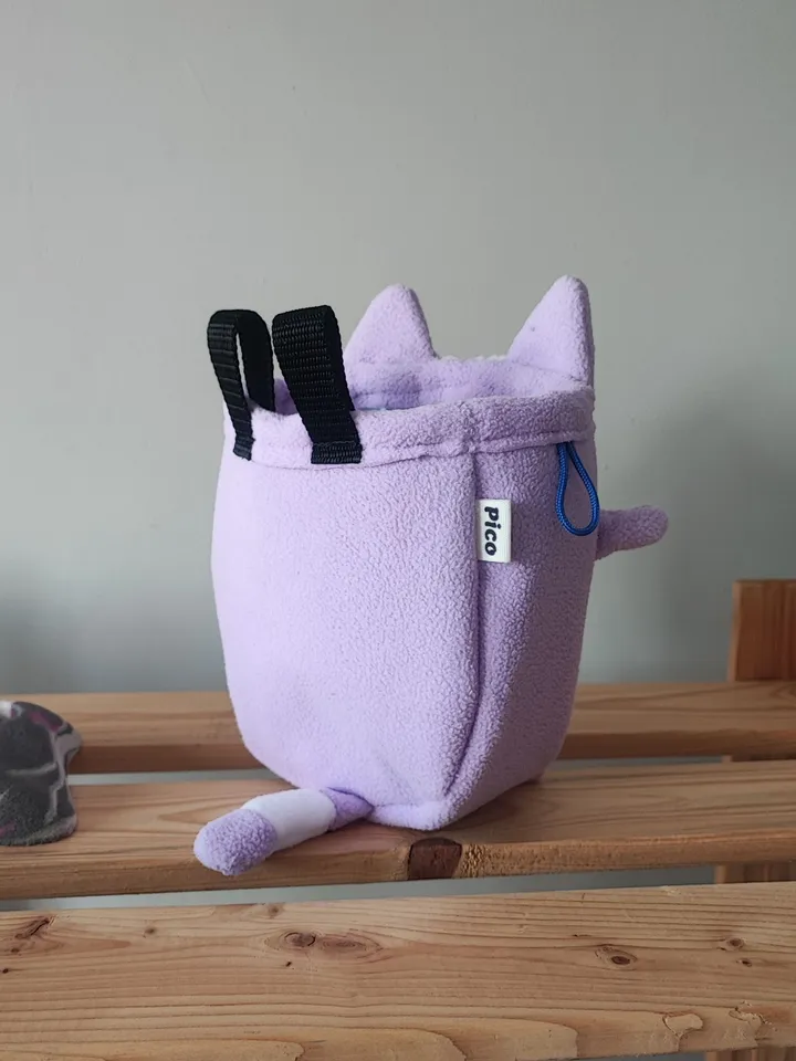 Chalk bag Сat purple for rock climbing