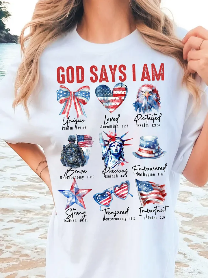 Coquette God Says I Am 4th of July png, 4th of july png, Christian 4th of july png, America png, Blessed png, Independence Day, Png file