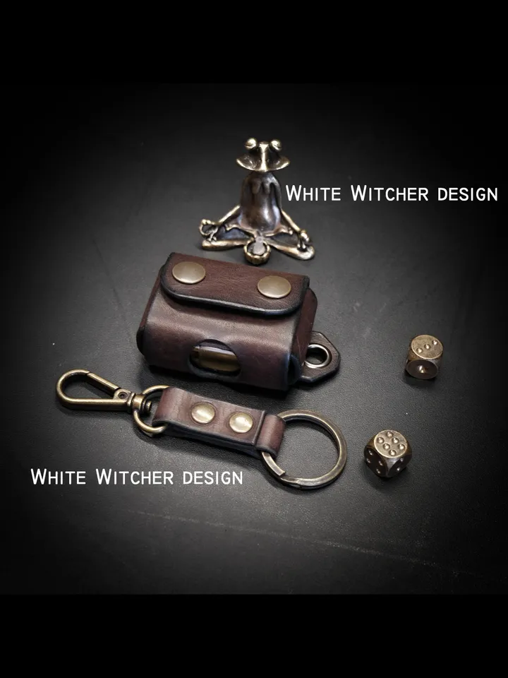 Leather pattern to make keychain - case for Zippo. V5