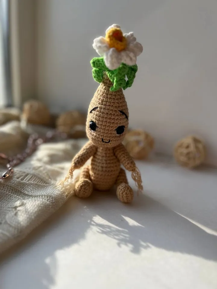 PDF Crochet Narcissus Doll Pattern, Amigurumi Flower, Cute Plant Doll, Flower doll, Amigurumi Doll Pattern, Flower Toy, Spring Crochet