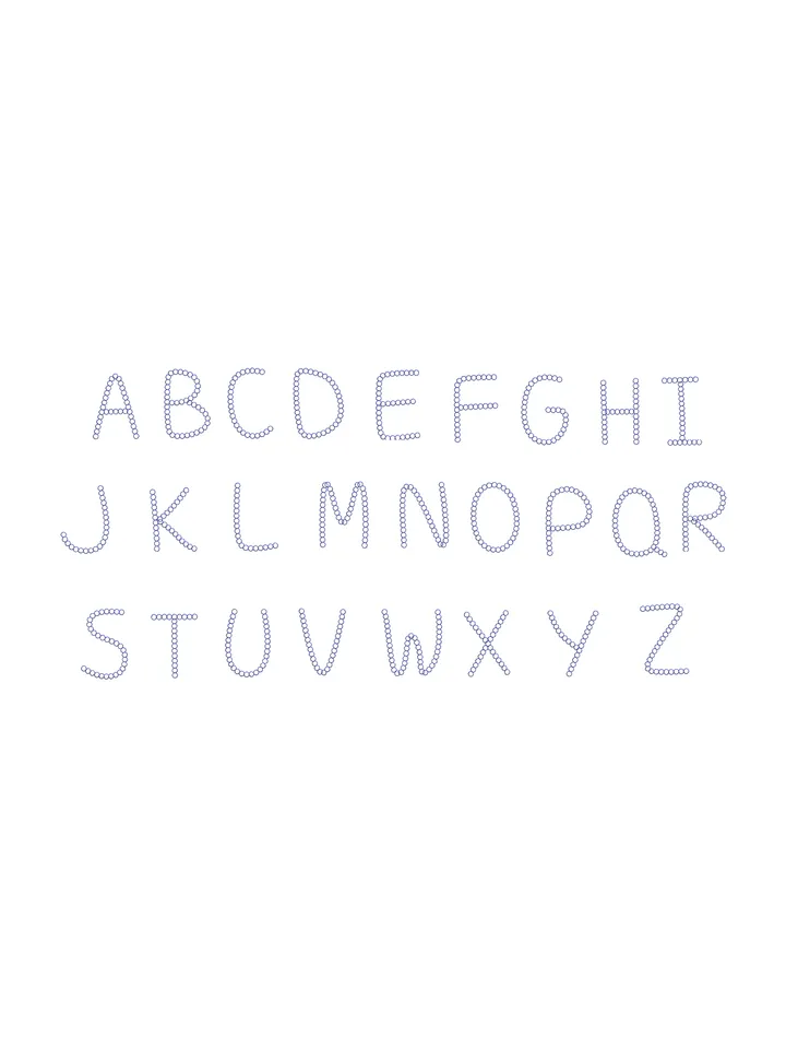 Font machine embroidery design,Script embroidery font,2 sizes Instant Download-07