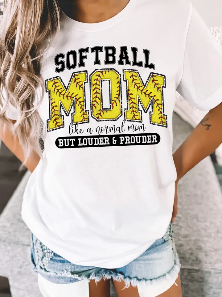 Softball Mom PNG, Varsity, Distressed, Softball mama, Loud and Proud Softball Mom, Sublimation Design Downloads