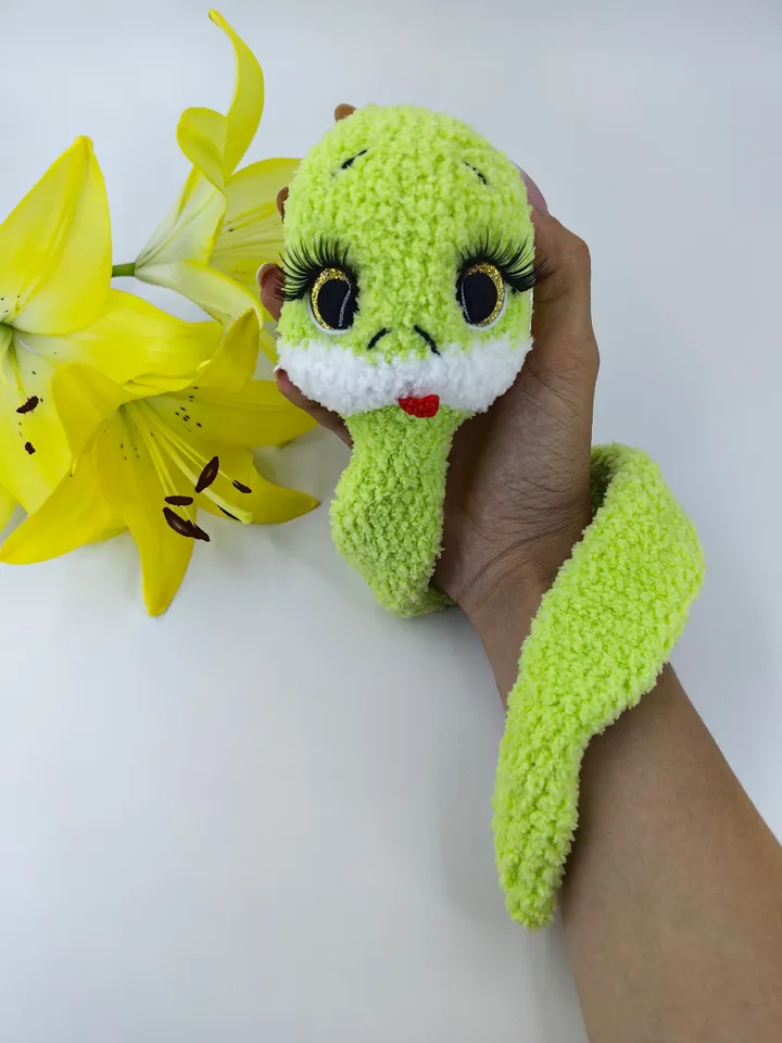 Snake crochet toy