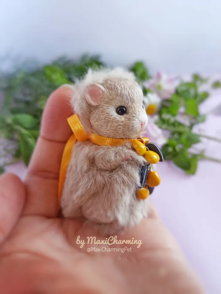 a Hamster art doll