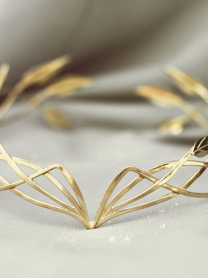 Bridal headpiece tiara elvish wedding Elf Leaf Crown Elven Queen's diadem Artanis - man's