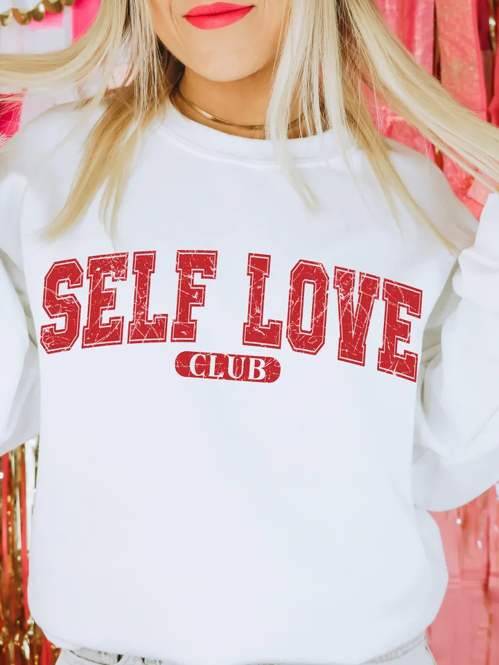 Varisty Self Love SVG PNG Grunge Valentine’s Day Trendy Valentine Cut file, college font cupid png, xoxo retro cut file, trendy vday tshirt