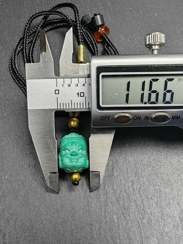 Optimized Turquoise Mahakala Amulet, Gandhanra Hand Carved Tibetan Protective Charm,Spiritual Necklaces