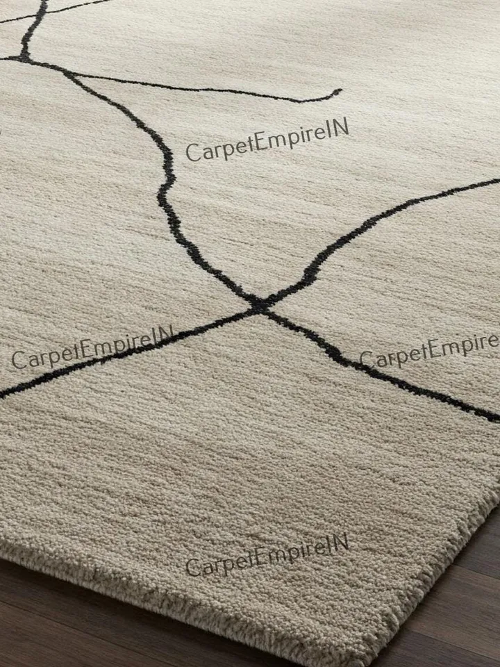 10x14 area rug, Line Rug | Modern Handmade Area Rug for Living Room Decor–Available in Multiple Size 4x6,5x7,6x9,8x10,9x12,10x14, bedroom