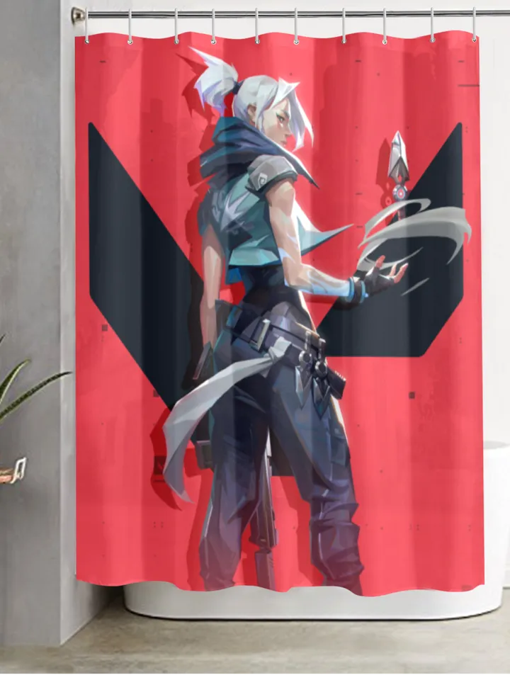 Jett in Valorant Shower Curtain