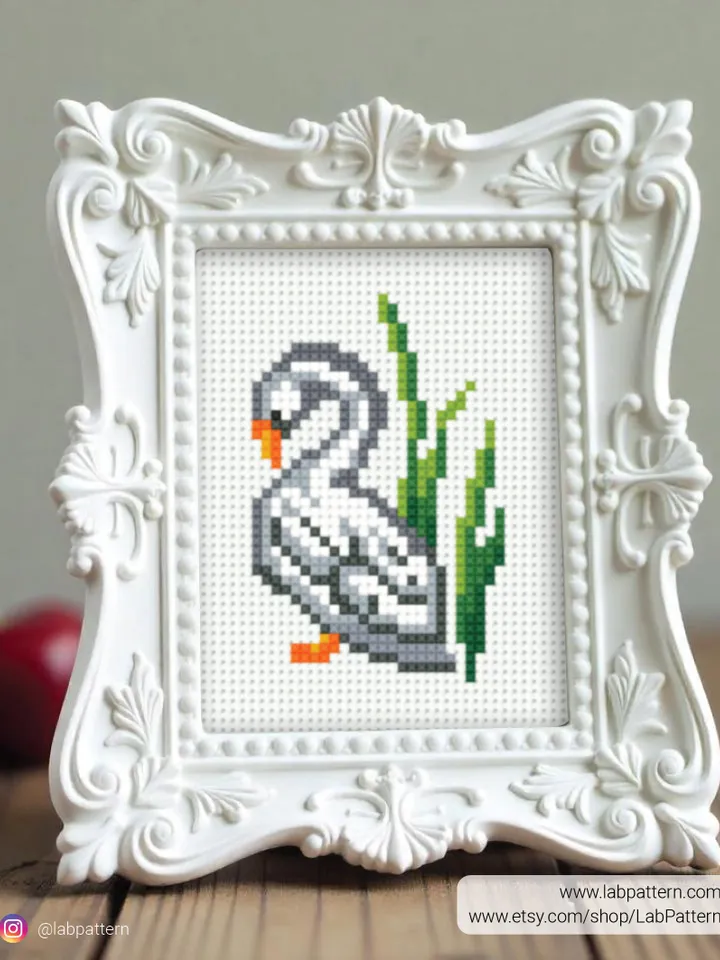 Bundle mini Birds 5 Cross stitch patterns, contemporary, Abstract, 3 inches, beginner, Tiny, modern chart, gift DIY, embroidery, instant PDF