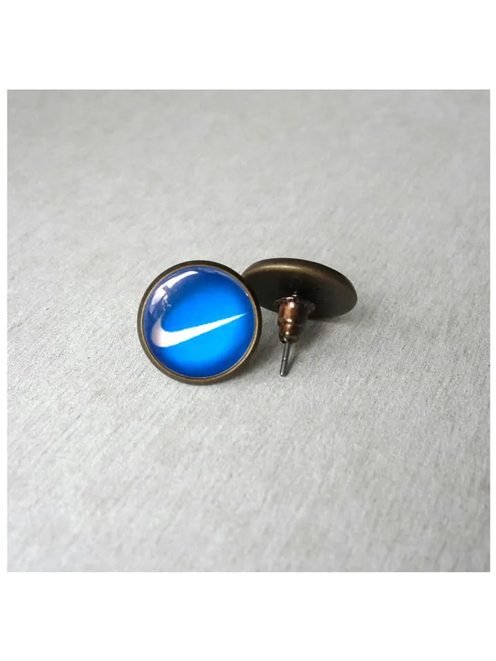 Nike earrings studs, Swoosh Nike logo earrings