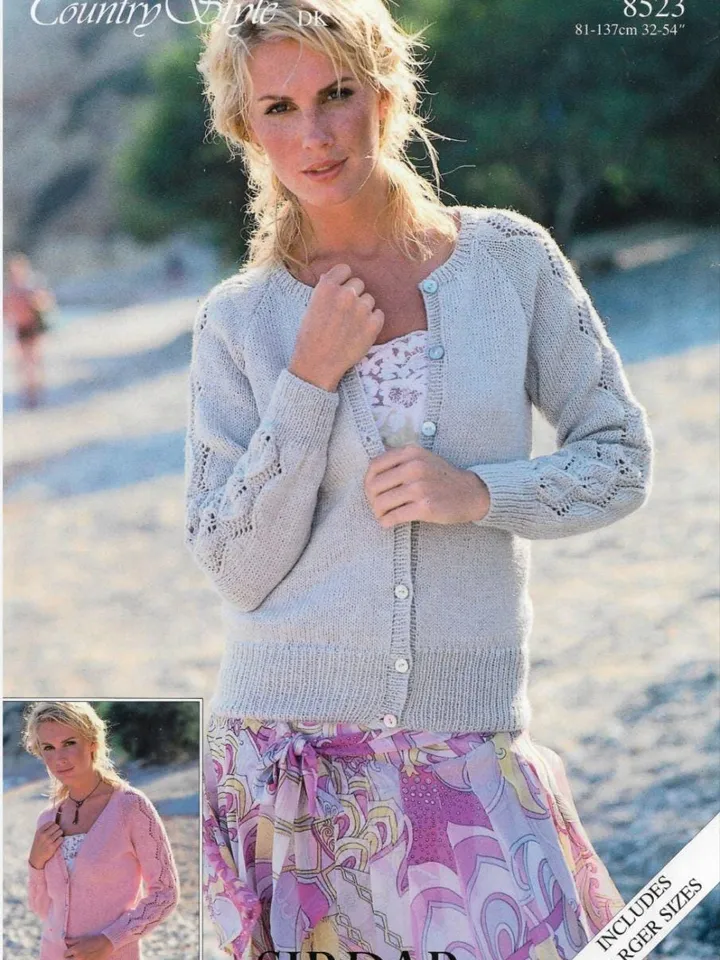 Cardigan pattern pdf, cardigan knitting pattern, lace women cardigan pdf instant download