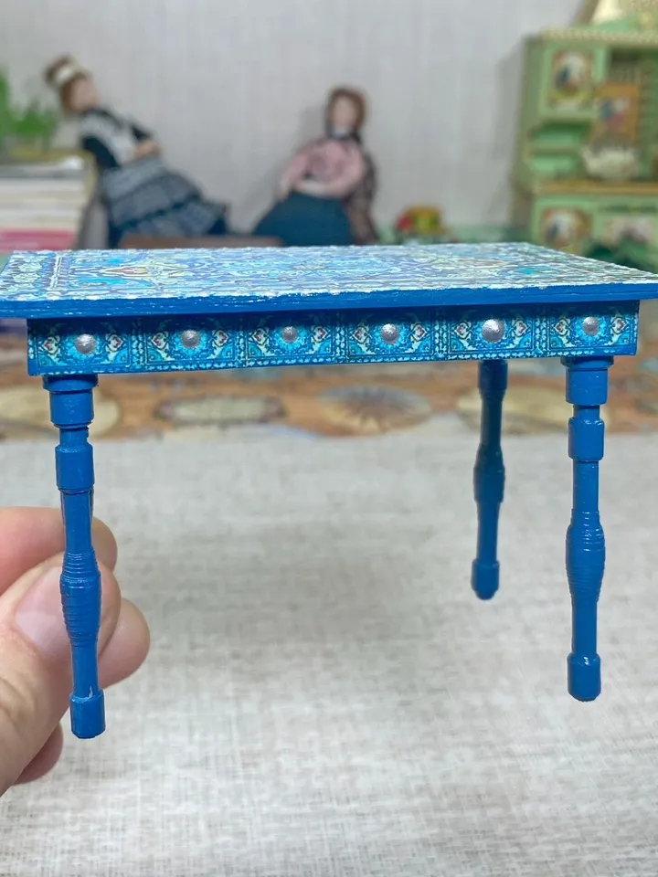 Furniture for a doll. 1:12. Miniature doll furniture. Set of furniture.