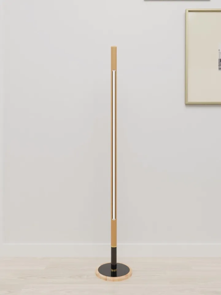 Modern minimalist wooden floor lamp