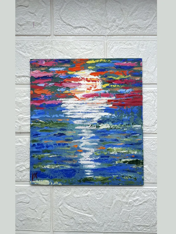 Where the Winds Blow, Seascape Sunset Painting