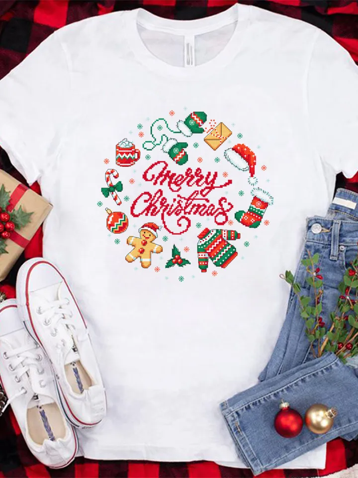 Merry Christmas sampler cross stitch pattern PDF download Simple Christmas pattern digital PDF, Christmas cross stitch chart, Noel #N107
