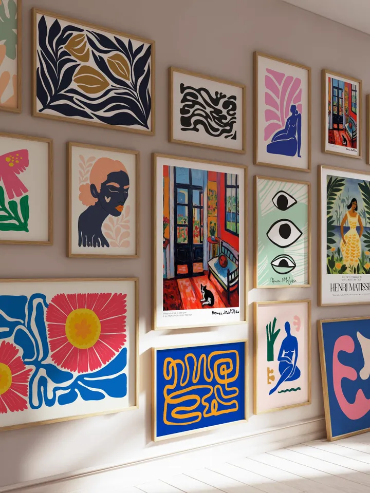 1750 Henri Matisse Select Prints | Eclectic Gallery Wall Set | Exhibition Bundle | Modern Maximalist Digital Download | Printable Wall Art