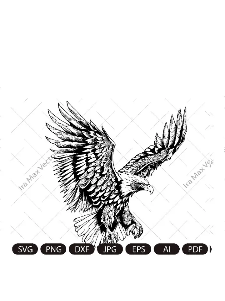 Eagle Svg, Eagle Attacks Svg, Eagle USA Svg, American Eagle Svg, Eagle detailed, Eagle Shirt, Eagle flying