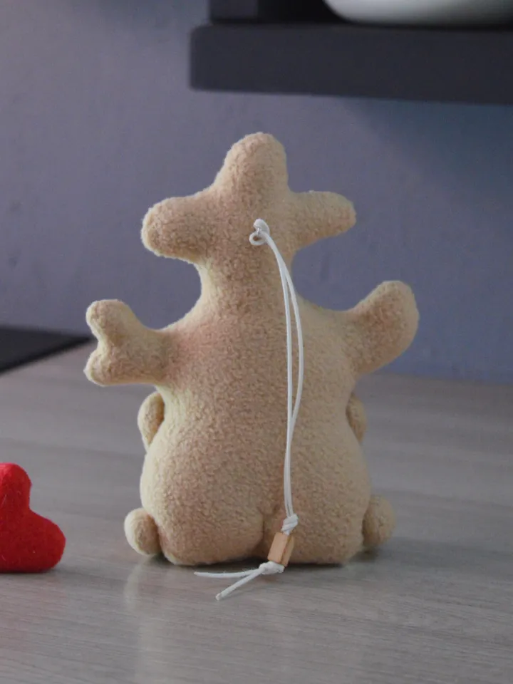 PDF Ginger Plush Toy Pattern – Beginner-Friendly Fleece Softie