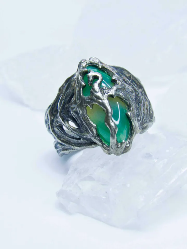 Ring of Akatosh / Unusual Dragon ring / Celtic ring / Skyrim ritual ring / The Elder Scrolls ring / Oblivion