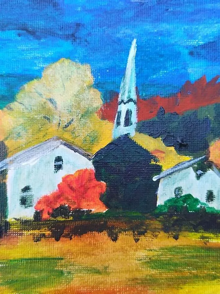 painting rustic landscape wall decoration rustic landscape impressionism