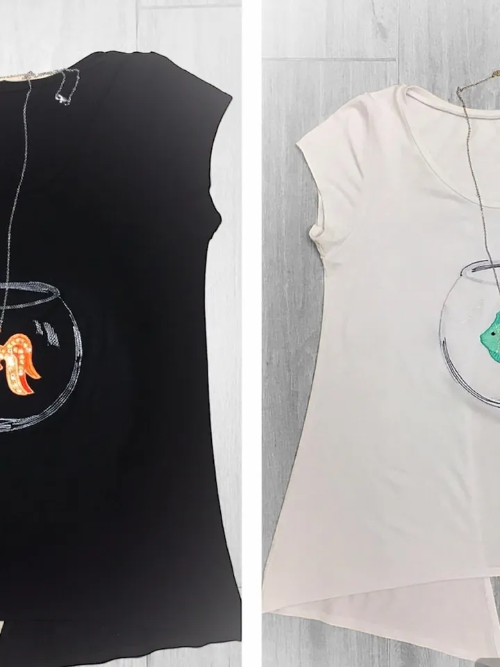 Fish pendant FSL and aquarium machine embroidery design
