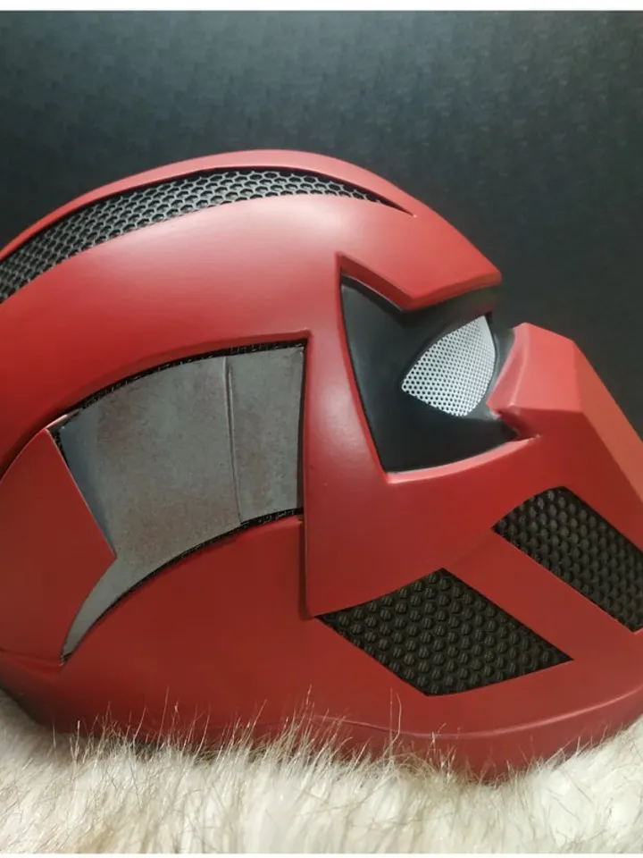 Red Hood helmet - Deadpool helmet - cosplay helmet - steel helmet - hand forged