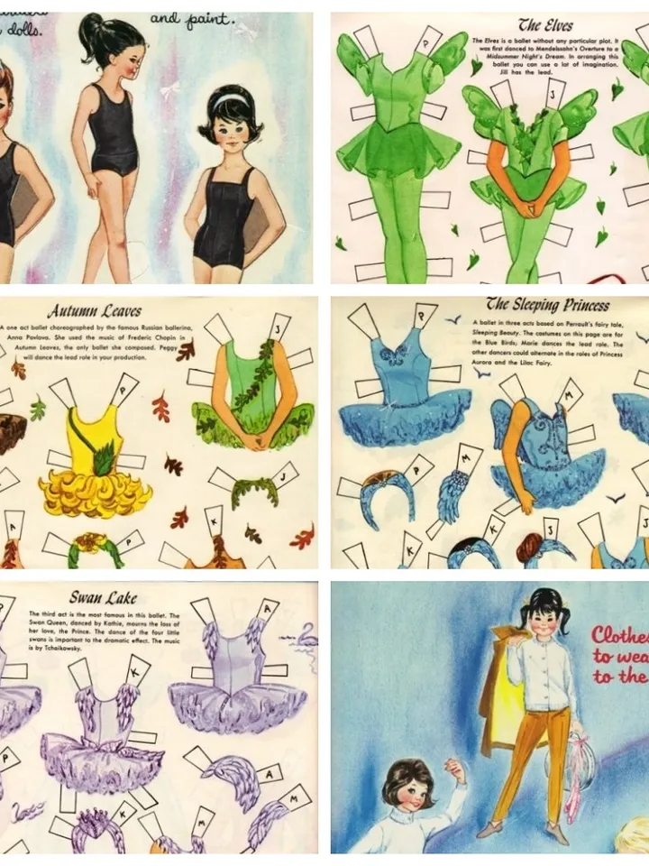Paper Doll Ballet Digital Download PDF