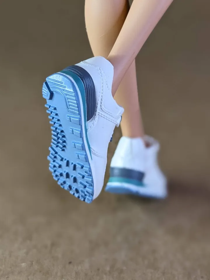 White & Green, Gray sneakers for 11 inch female dolls (MH g1, g2 or EAH)